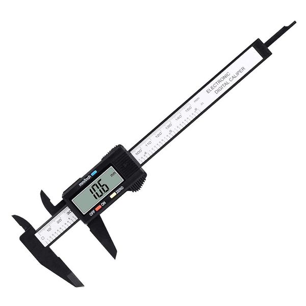 Tool Carbon Fibre Electronic Digital Battery Powered Calliper 150mm (24cm)