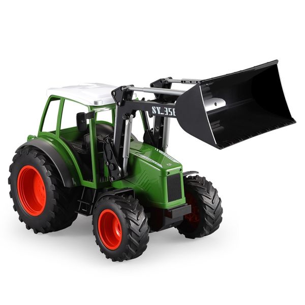 R/C 1/16 2.4GHz Tractor with Bucket (41cm long) w/Batt &amp; Charger - Green