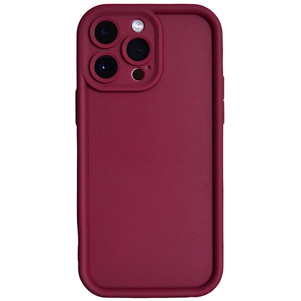 Burgundy - Bubble Edge - Phone Case with Cam Pro - Iphone 15 Pro Max