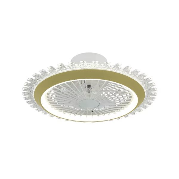 Nordic simple style remote control bedroom fan light