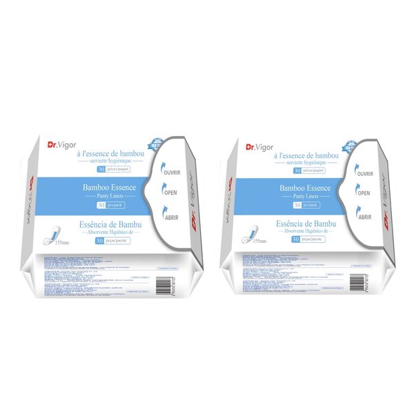 Dr Vigor Bamboo Essence Panty Liners 2 Packs