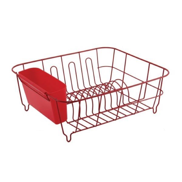 Casa - Catania 301 Dish Drainer - Rubberized - Red