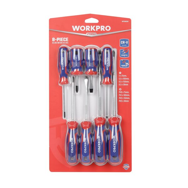 WORKPRO 8 Piece Screwdriver Set