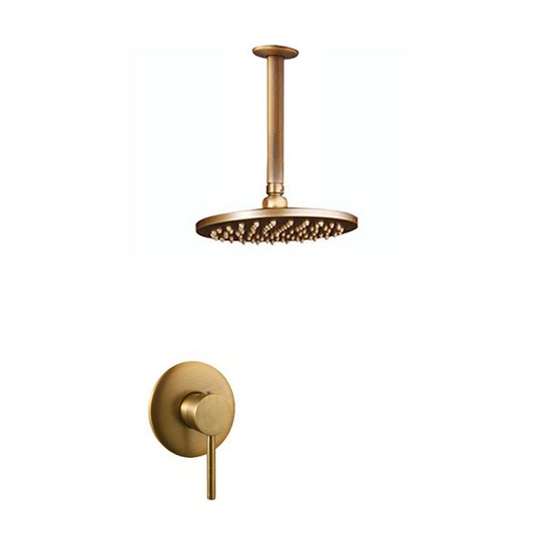 Trendy Taps Bathroom Brass Ceiling Mount Shower Head &amp; Mixer Set