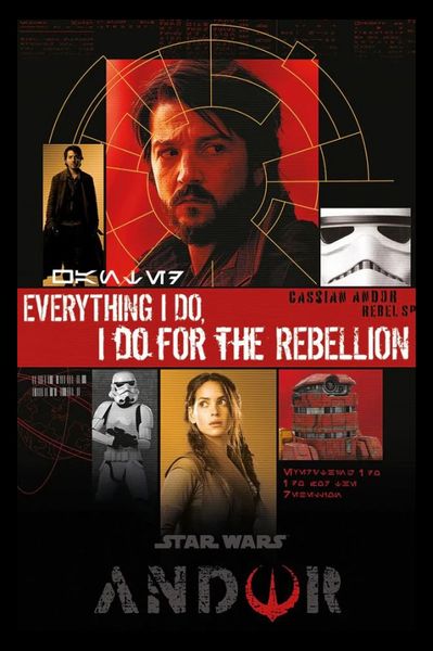 Star Wars: Andor (Rebellion) Poster with Black Frame