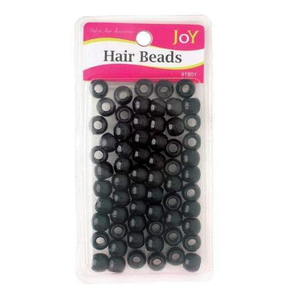 ANN01801 - Joy - Big Round Beads Large Size 60Ct Black - 6 Pack