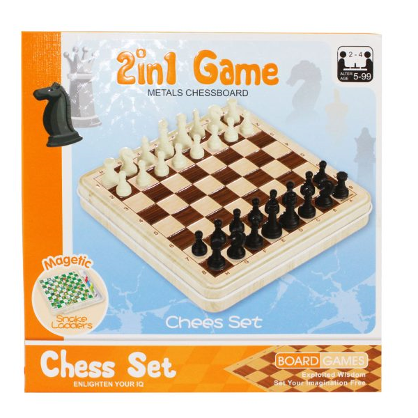 Kids 2 in 1 Chess And Snake Ladder Game