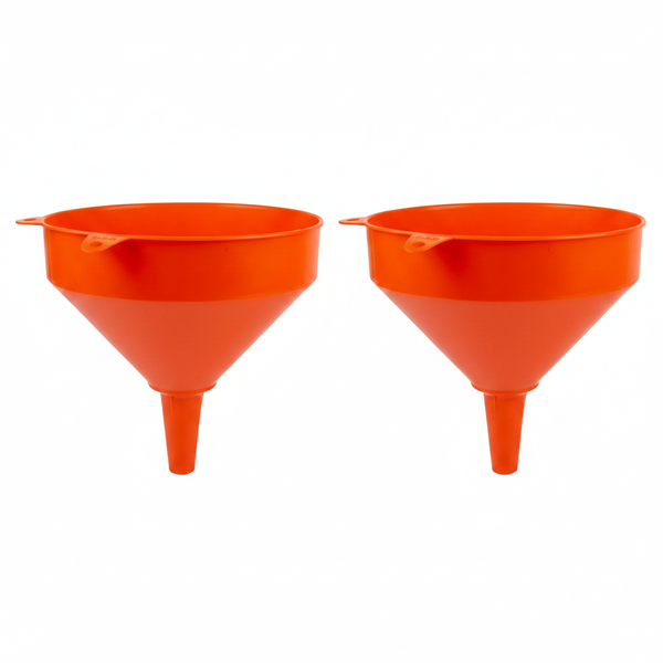 Jumbo Plastic Funnel for Liquids - No Sieve - 250mm - 2 Pack