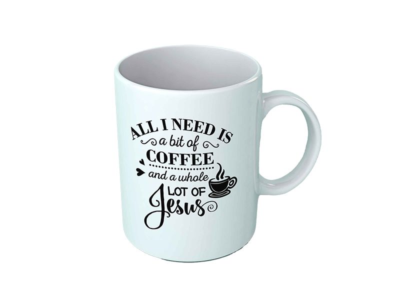Novelty mug - All I need is coffee and Jesus