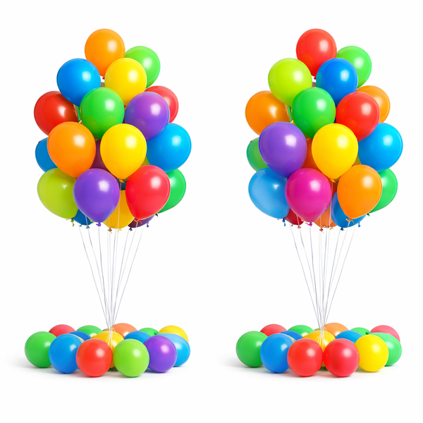 50 x Multi-Coloured 30cm Latex Balloons for Parties &amp; Events