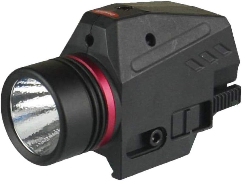 Rail Mounted Red Laser Flashlight Torch Plus Inyati Gift Card