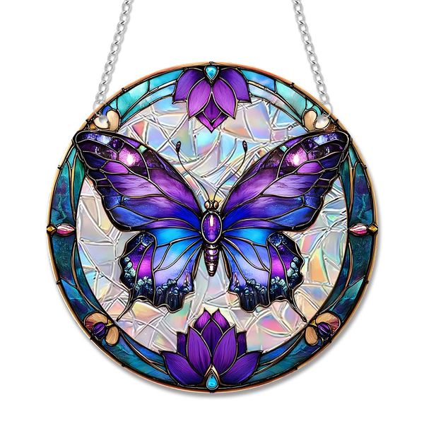 Butterfly Light Catcher Windows Hanging Decoration for Bed Room &amp; Balcony