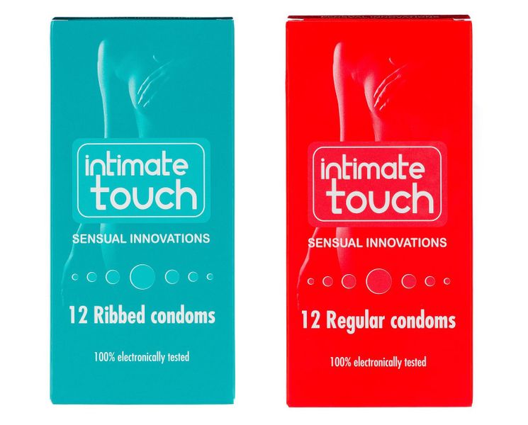 Intimate Touch - 2 Pack - 12 Ribbed + 12 Regular Condoms