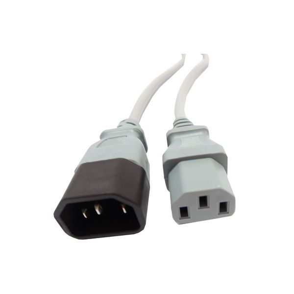ACDC - Female Iec To Male Iec 1.8m Long 0.75mm X3 Grey