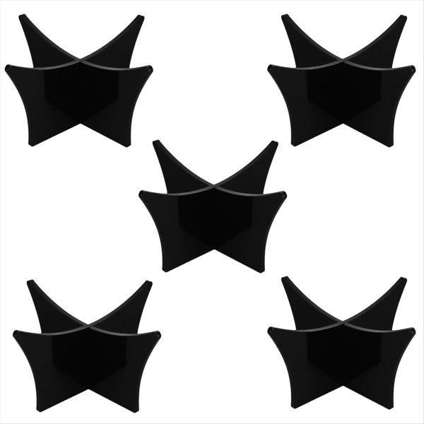 Acrylic Ball Stand Portable Display Accessory Black