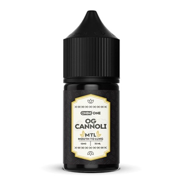 30ml GBOM Ohm One OG Cannoli MTL Vape Juice - 12mg