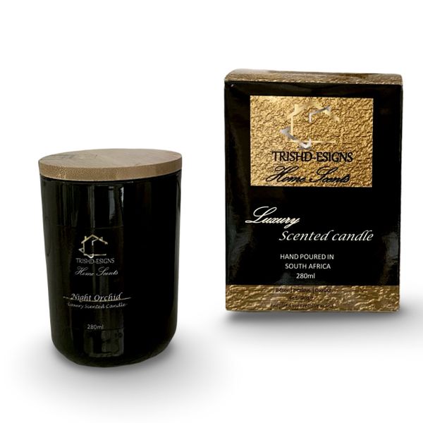 TRISHD-ESIGNS -Luxury Scented Candle-Night Orchid