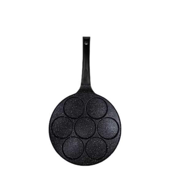 133-91 Seven-Cavity Non-Stick Frying Pan with Easy-Grip Handle