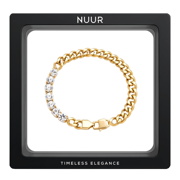 NUUR Elva Bracelet - 18K Gold-Plated, Non-Tarnish, Stainless Steel
