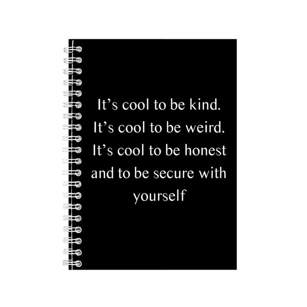 Cool A5 Notebook Spiral Lined Motivational Sayings Graphic Notepad Gift 159