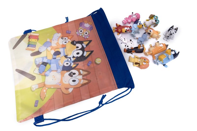 Bluey Family Figures 12 Piece Bag Set