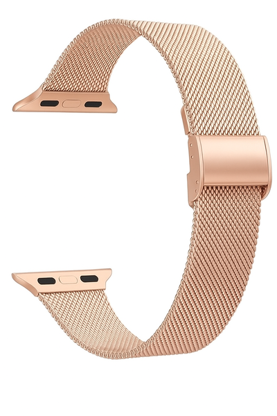 Elegant Slim Metal Milanese Watch Strap Compatible with Apple-42/44/45/49mm