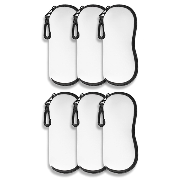 Sublimation Sunglasses Case Blanks Set,Neoprene Sunglasses Case 6PCS