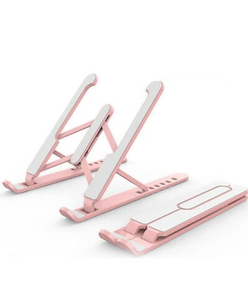 Laptop Stand Foldable Support (pink)