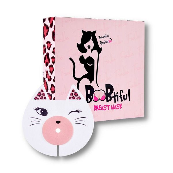 Foellie Boobtiful Breast Tightening - Brightening Mask - 4 Pairs