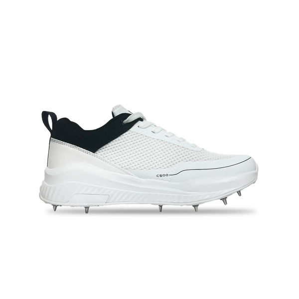 Champ Spikes Cricket Shoes C500 White/Black
