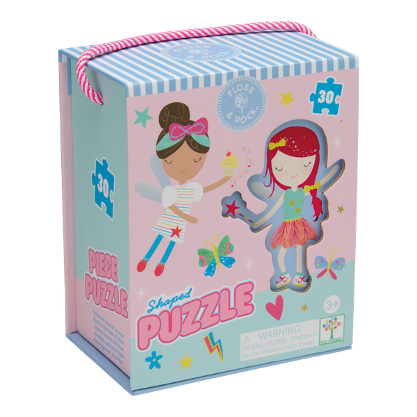Floss and Rock 30 Piece Shaped Puzzle Rainbow Unicorn
