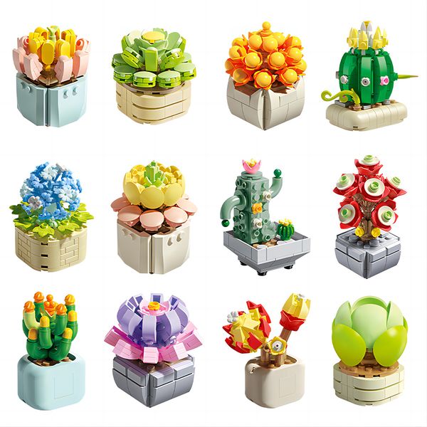Feelo - Succulent Pot Plants - Building Block Set - 1051 Pieces