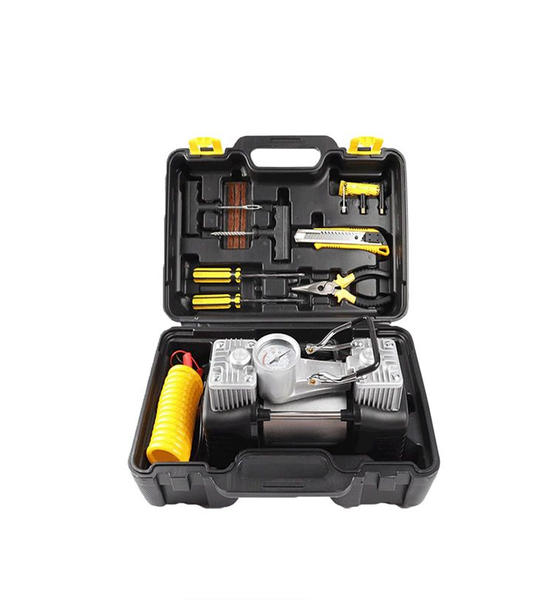 Portable Car Tire Repair Kit With Air Compressor