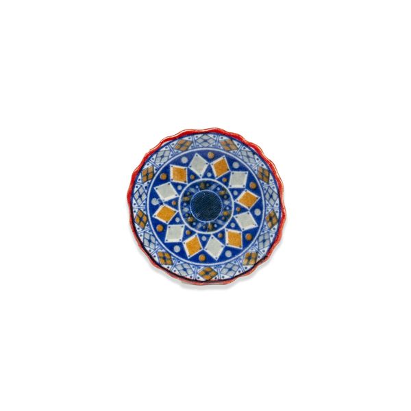 Round Knob - Blue &amp; Orange - Home Décor