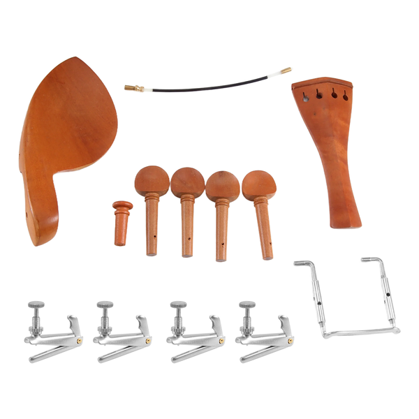 A Natural Jujube wood 4/4 violin Parts accessories Set of Fine-Tuning
