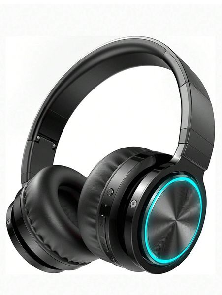 PICUN - B12 - HD Stereo Sound Wireless Headphones With RGB Lighting - Black