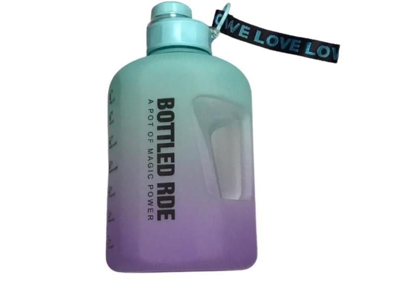 Motivational Time Marker Water Bottle with Carrying Loop 1.7 Litres