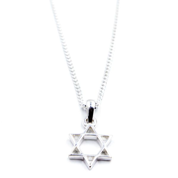 Broadway Jewellers - 925 Sterling Silver Star of David Pendant Set