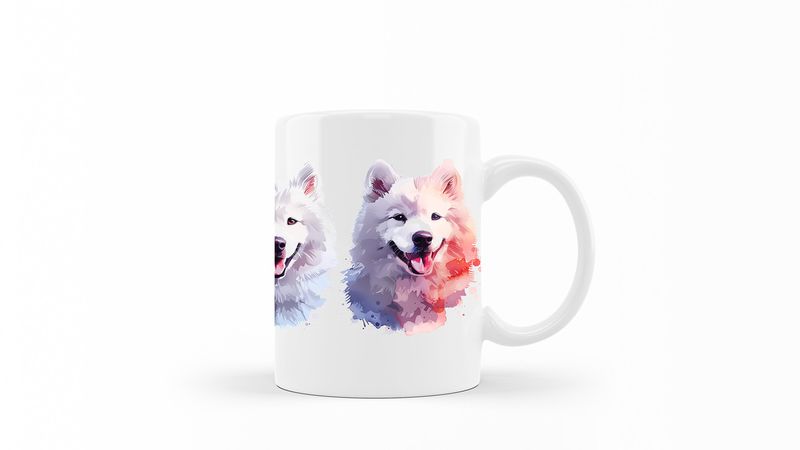 Samoyed Printed Coffee Mug