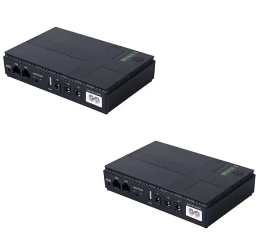 UPS for Wifi Router Backup Power Supply 8800mAh Pack of 2