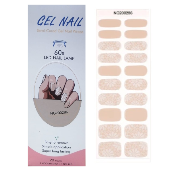 UV/LED Semi Cured Gel Nail Wraps No.286 | Shop Today. Get it Tomorrow ...