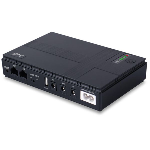 10400mah Lithium Battery UPS 9v 12v Dc 15v 24v Poe Mini UPS-B3550