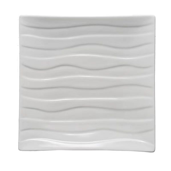 Porcelain Square CW Dinner Plate - 6 Pieces 10.5 Inches