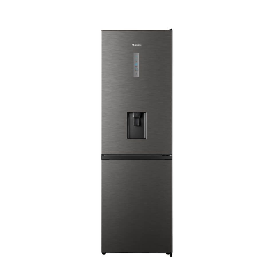 Hisense 298L Bottom Freezer Fridge with Water Dispenser-Titanium Inox