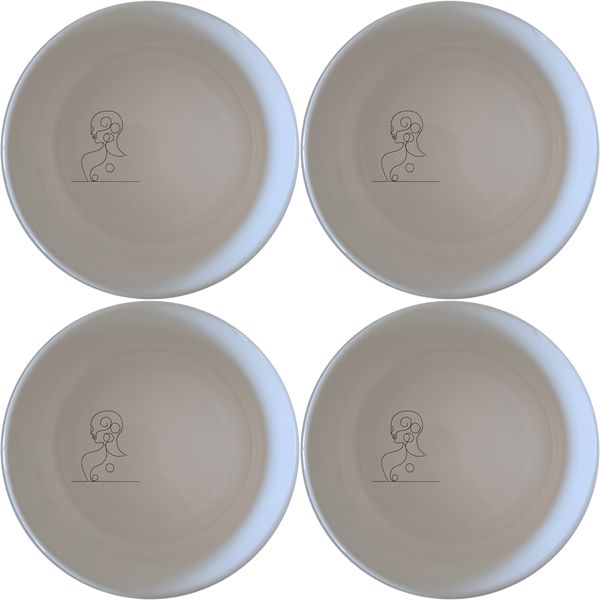 Abstract Human Soul Bowl Set of 4 - Range 2