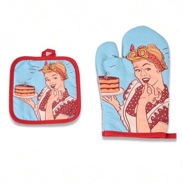 Set of 1 Insulated Glove &amp; Heat-Resistant Mat