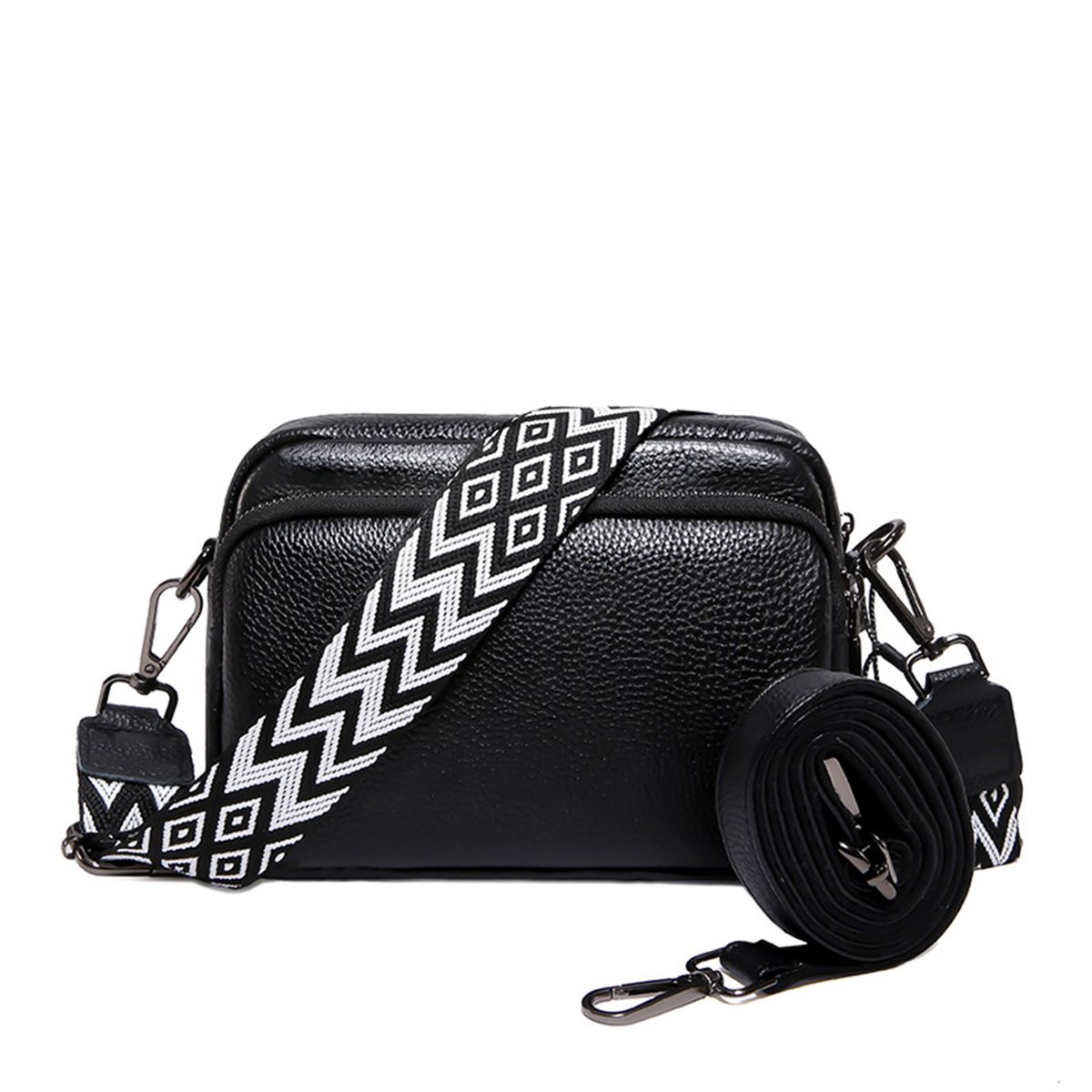 Genuine Leather Crossbody Bag - Women's Premium Shoulder Bag - 22cm