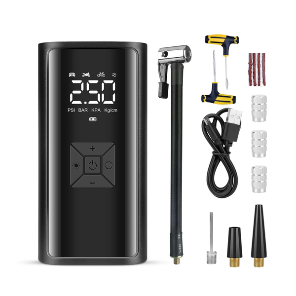 Portable Tire Inflator - Wireless Air Pump with LCD Digital Display