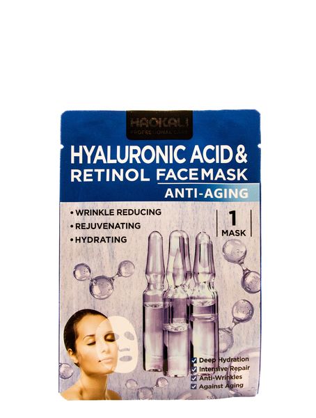 Hyaluronic Acid &amp; Retinol Facemask Pack Of 4