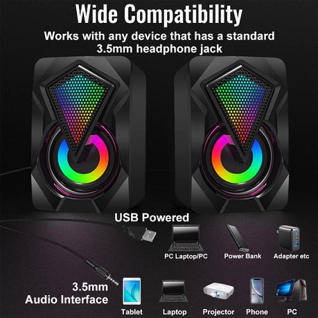 Usb speaker discount with headphone jack